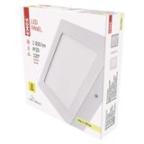 LED lampa PROFI, balta, 17 x 17 cm, 12,5 W, silti balta