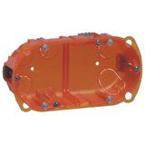 Wall box Batibox multimaterial 2 gang 4-5 modules 40mm depth