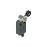 Modular prewired switch with adjustable shaped metal revolving lever diam. 20 roller