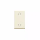 10A 2 way and center off single pole push button with  arrows (non retractive)
