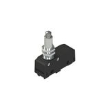 Microswitch with threaded plunger