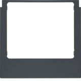 Design frame for KNX Touch Control 3.5", sharp edges, anthracite, matt