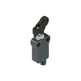 Modular prewired switch with adjustable offset roller lever