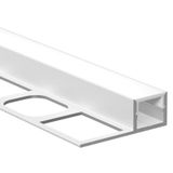 Aluminum profile for tiling and paving DP 2m Whitey diffus., 2x end cap