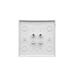 Surface-mounted box - an element extending a single box folded to multiple frames, matt aluminum