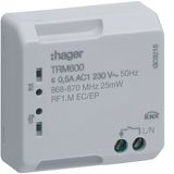 Control for latching relay, timer KNX radio