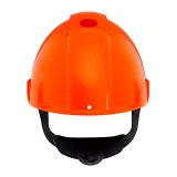 3M™ Hard Hat, Uvicator, Ratchet, Ventilated, Plastic Sweatband, Orange