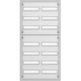 U72 U Compact distribution board, Flush-mounted, 168 SU, Isolated, IP31, Field Width: 2, Number of Rows: 7, 1134 mm x 560 mm x 120 mm