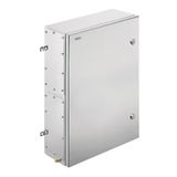 Klippon TB QL (Terminal Box - Quarter Lock), Empty enclosure, stainless steel enclosure, Height: 762 mm, Width: 508 mm, Depth: 150 mm, Material: Stainless steel 1.4404 (316L), electropolished, silver