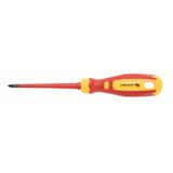HOEGERT Insulated screwdriver PZ2 100 mm, 1000 V, CrMo steel