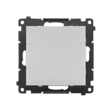 Blind element with metal support, (module), light gray matt