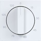 Central pl mechanical time switch 0-120 min., A.x/C.x, white glass.