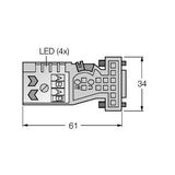 Field-Wireable Connector Sub-D Connector   FW-D9TLEDKU9XX-G-FC-ME-SH-8.5