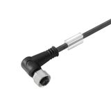 Sensor/actuator line, One end without connector, M12, Number of poles : 3, 1.5 m, Socket, angled, Shielded: No, LED: No, Sheath material: PUR, Halogen: No