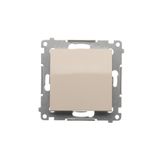 Intermediate switch without pictogram, (module), 16AX, Screw, cream white/electro white
