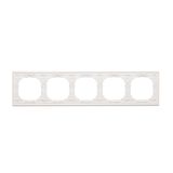 Quadruple frame, metal, inox nero