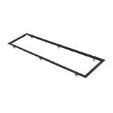 SENSE RECESSED FRAME 300X1200 BLACK PLASTER/TROLDTEKT SPRING