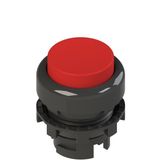 Spring-return red projecting pushbutton