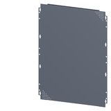 SIVACON, mounting plate, Quick assembly with screws, perforated, H: 800 mm, W: 600 mm, zinc-plated