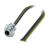SACC-E-M12MSM-5PE-M16XL/0,2 - Device connector front mounting