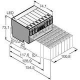 BL20 electronic module 16 Digital Outputs, PNP, 0.5 A   BL20-16DO-24VDC-0.5A-P