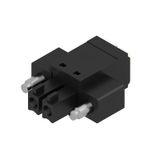 PCB plug-in connector, female plug, 3.81 mm, Number of poles: 2, 180°, PUSH IN with actuator, Clamping range, max. : 1.5 mm², Box