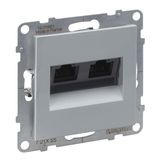 2XRJ45 SOCKET CAT6A UTP ALUMINIUM