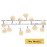 LED cherry light chain – 2.5 cm balls, 4 m, outdoor and indoor, warm white, timer
