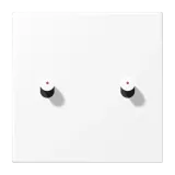 Centre plate 1-gang w. 2 toggle for IL