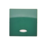 Single button with light indicator box for switches and push buttons, green