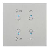 Art d'Arnould Epure MyHOME_Up light and shutter switch - satin steel