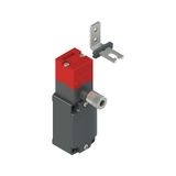 Safety switch with manual mechanical delay