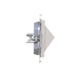 Triple switch, 10AX, matt aluminum