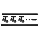 NOBLO® SPOT, track system set, round, 2700K, 19W, trailing-edge phase, 32°, black