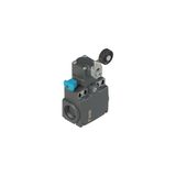 Position switch with roller lever and reset device