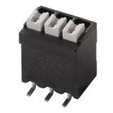 Printed circuit board terminals, 3.50 mm, Number of poles: 11, 180°, black, PUSH IN with actuator, Clamping range, max. : 1.5 mm², Tape