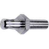 6 mm POAG plug, screw connection, silver, 04.0056
