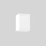Shade L 200 B 200 H 300, Fabric Chintz colour: white