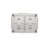 Single switch, (module), 16AX, Screw, white