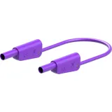 Measuring lead with (4 mm lamella plug, straight) to (4 mm lamella plug, straight), 2 m, purple, silicone, 2.5 mm², CAT II, CAT III, 66.2016-20026