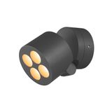 R-CUBE, wall and ceiling-mounted light, 2700/3000K, 15W, PHASE, 70°, anthracite