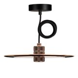 Pendant Set Slim E27 Rosé Gold 3M 2C Black