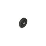 Adjustable shaped metal revolving lever with rubber roller, ? 50 mm