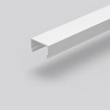 Plastic cover L 3000 B 23 H 13, Plastic (PMMA) opal colour: white