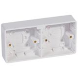 Synergy™ - Surface mounting box - plastic - 2x1 gang - 35 mm deep