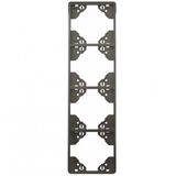 FOUR-GANG VERTICAL FRAME GRAPHITE