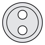 COVER PLATE BANANA - TITANE