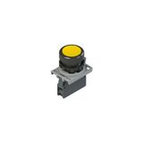 Complete unit with pushbutton, fixing adapter and contact