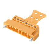 PCB plug-in connector, male plug, 3.81 mm, Number of poles: 7, 180°, Clamping yoke connection, Clamping range, max. : 1.5 mm², Box