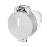 Protective cover for selector switch with lock, flush-mount, aluminium
